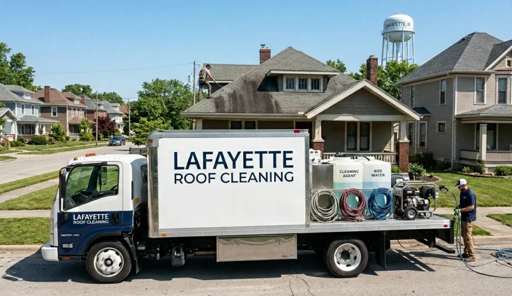 Lafayette Roof Cleaning team providing professional roof cleaning services in Lafayette.